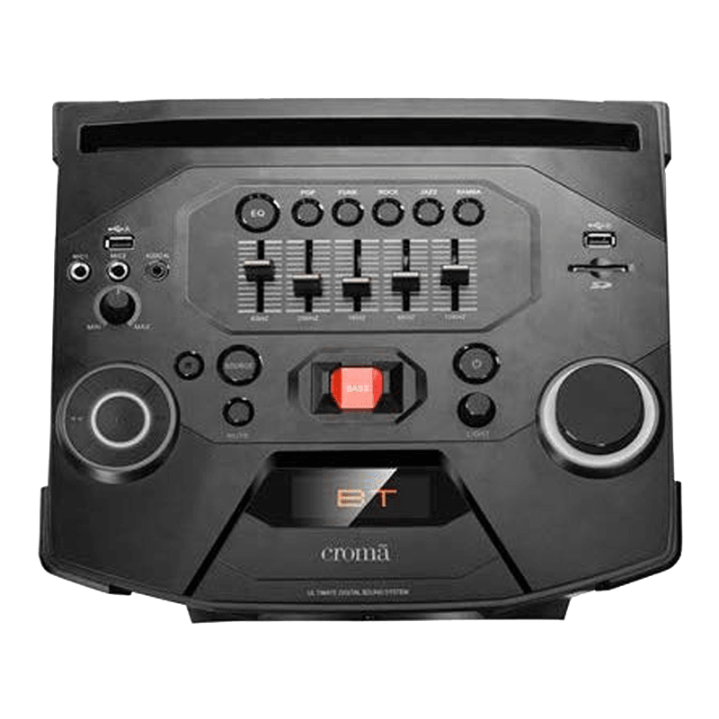 Buy Croma Party Bluetooth DJ Machine (CREY3023, Black) Online Croma